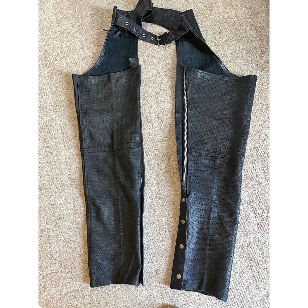 Jamin leather women's motorcycle chaps size large